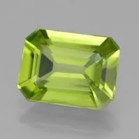 4X6 MM OCTAGON PERIDOT    LOOSE GEMSTONE