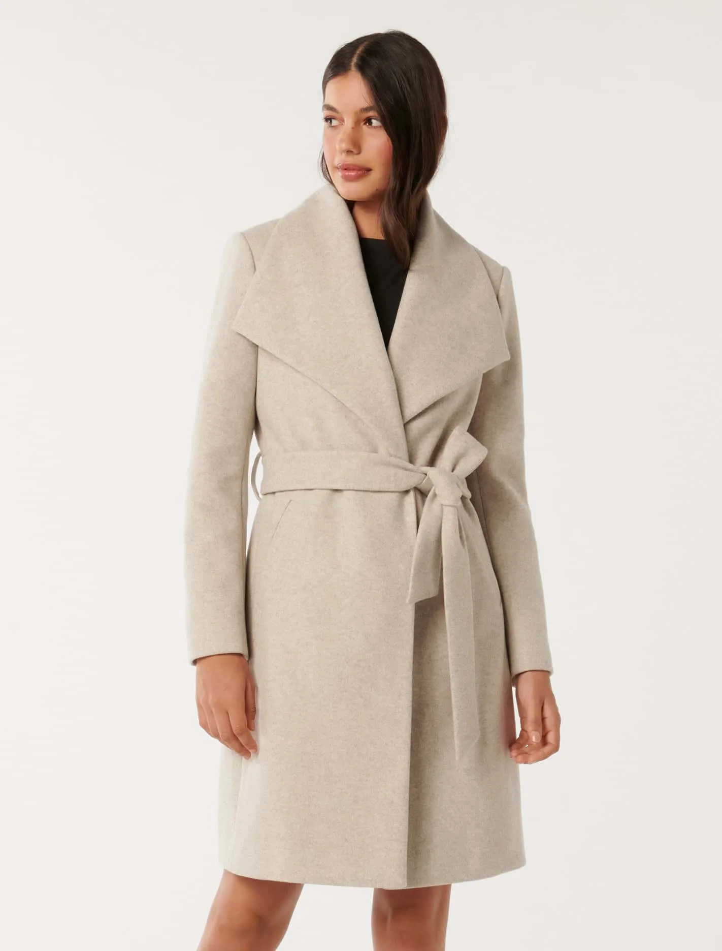 Annika Shawl Collar Wrap Coat