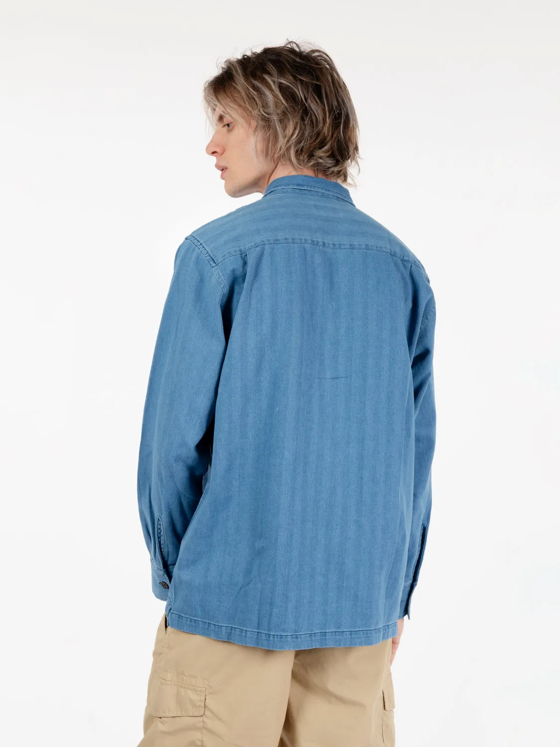 Camicia Utility washed indigo