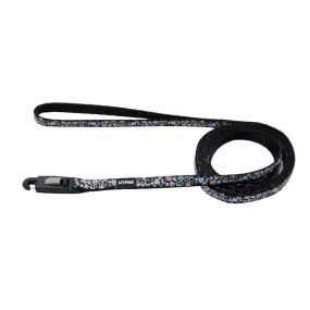 Li'l Pals Reflective Leash, Black Paw Prints