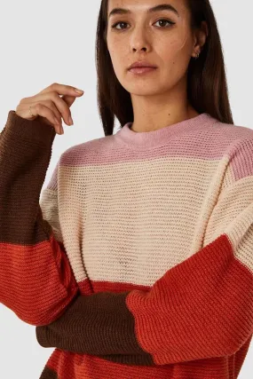 may sweater bold stripe orange