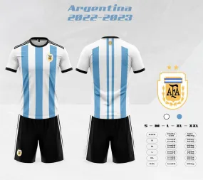 Quần áo bóng đá đội tuyển achen Argentina 2023-24 thun lạnh Sao Viêt