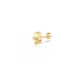 Skull Piercing Stud Earring