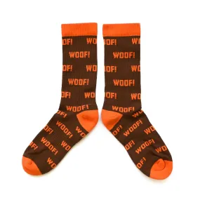 'WOOF!' Crew Socks